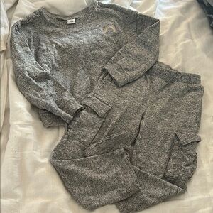 Gray Sweatsuit with Rainbow Detail